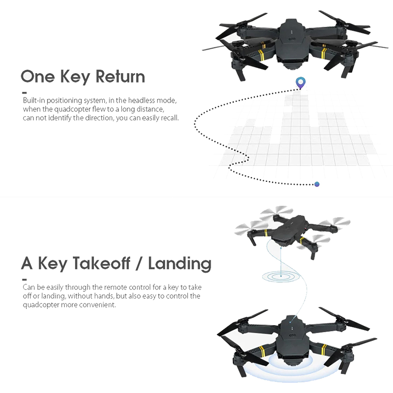 Αναδιπλούμενο Μικρό Drone Κιτ Με Τηλεχειριστήριο 4 Καναλιών, 1080p, Με App, Γυροσκόπιο 6 αξόνων, SKY-97 Foldable Mini Drone Set